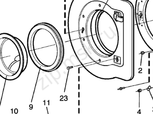 Манжета  загрузочного люка Стиральная машина Electrolux W4180H W5180H W4240H W5240H W4300H W5300H