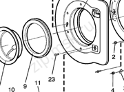 Манжета  загрузочного люка Стиральная машина Electrolux W4180H W5180H W4240H W5240H W4300H W5300H